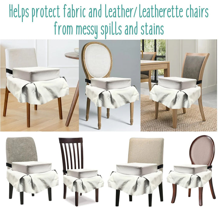 Baby Works® Keep It Clean Toddler Booster Seat – Portable Dining Seat (Grey)