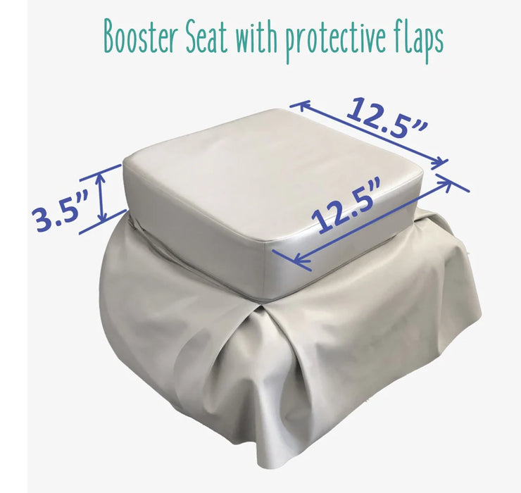 Baby Works® Keep It Clean Toddler Booster Seat – Portable Dining Seat (Grey)