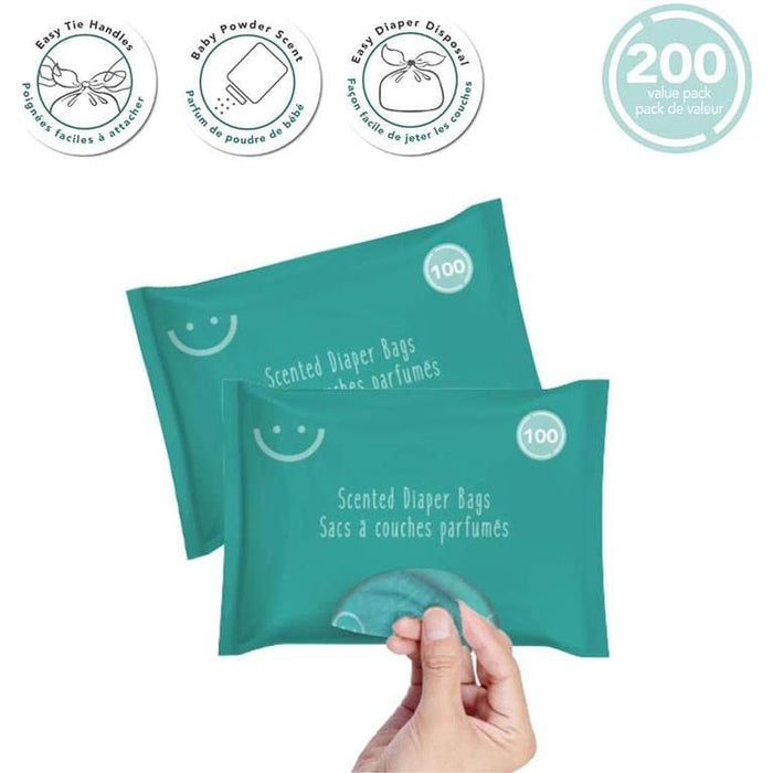 Baby Works® - Baby Works Disposable Baby Diaper Sented Bags - 200ct