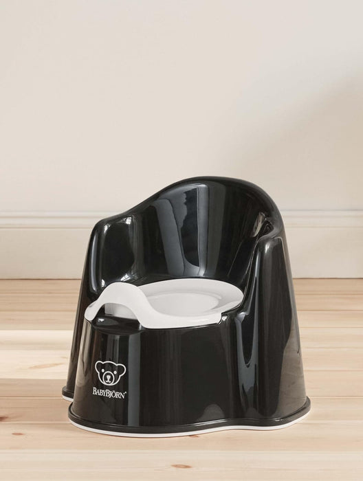 BabyBjörn Potty Chair – Black/White