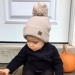 Babyfied Apparel - Babyfied Apparel - PomPom Toque - Beige
