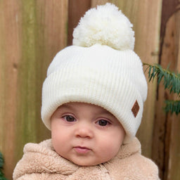 Babyfied Apparel - Babyfied Apparel - PomPom Toque - Ivory
