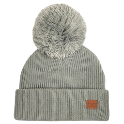 Babyfied Apparel - Babyfied Apparel - PomPom Toque - Light Grey