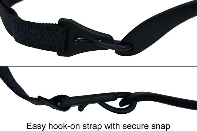 Babyfied Apparel - Babyfield Apparel Glossy Black Baby Sunglasses with Strap 0-24m