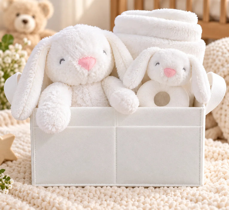 Baby Mode® 4-Piece Cuddly Comfort Gift Set | White Bunny
