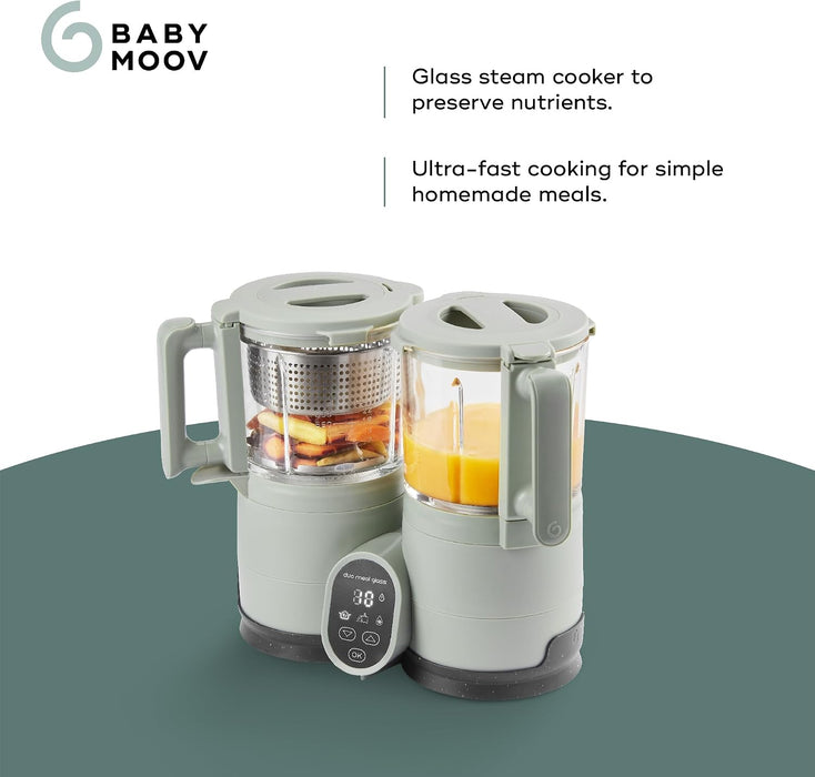 Babymoov Duo Meal Glass Baby Food Maker - CELADON GREEN
