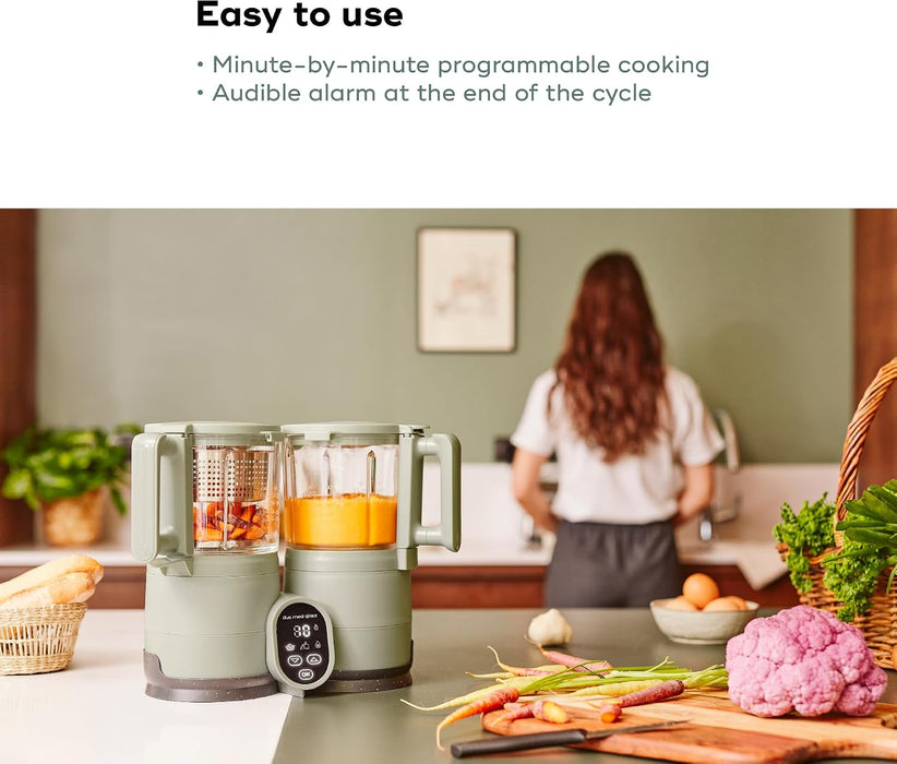 Babymoov Duo Meal Glass Baby Food Maker - CELADON GREEN