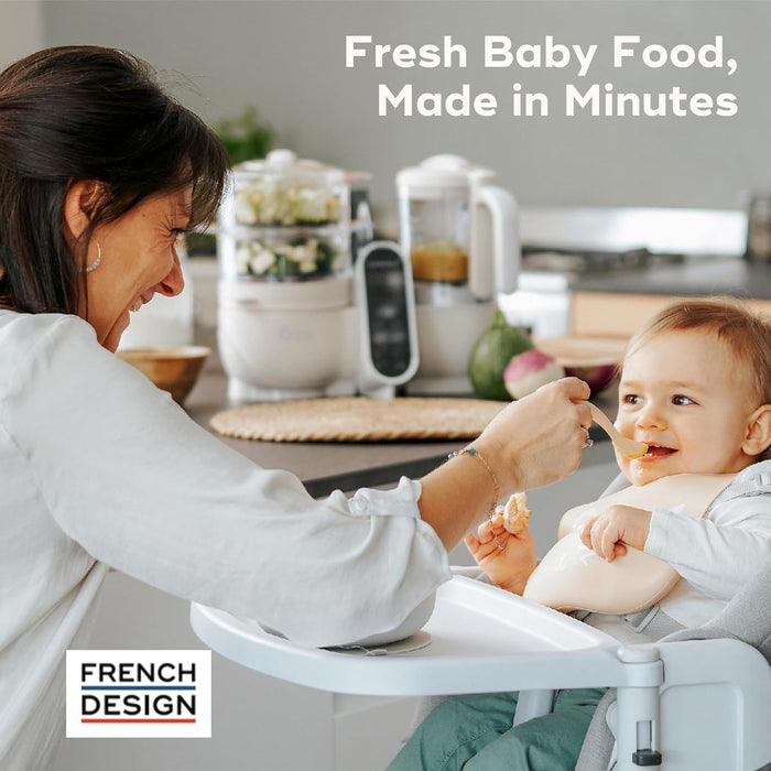 Babymoov Station de repas Duo : Robot culinaire pour bébé 6 en 1