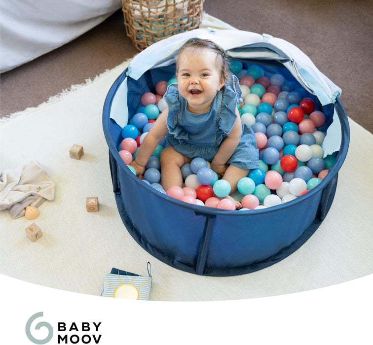 Babymoov® - Babymoov Babyni Playpen, Activity Gym & Napper with Pop-Up System and UPF 50+ Protection - Navy