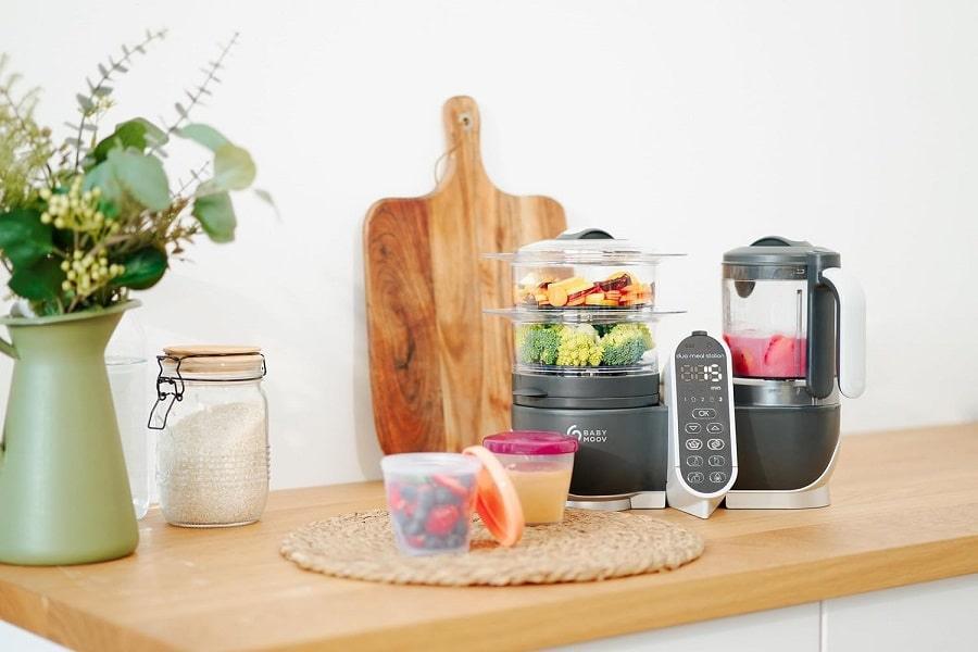 Babymoov® - Babymoov Duo Meal Station: 6-in-1 Baby Food Maker - Industrial Grey