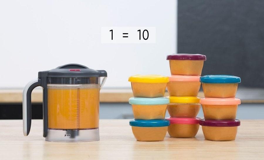 Babymoov® - Babymoov Duo Meal Station: 6-in-1 Baby Food Maker - Industrial Grey