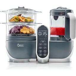 Babymoov® - Babymoov Duo Meal Station: 6-in-1 Baby Food Maker - Industrial Grey