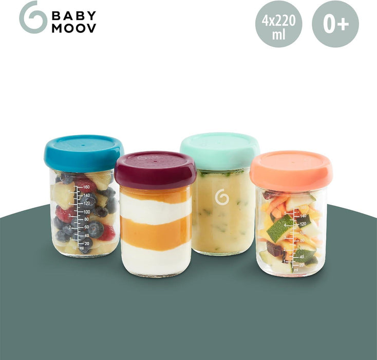 Babymoov® - Babymoov Glass Babybols Food Storage Container Set - 4 Pack