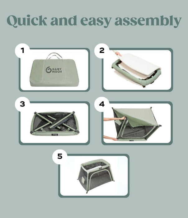 Babymoov® - Babymoov Moov & Comfy 3-in-1 Lightweight Travel Crib