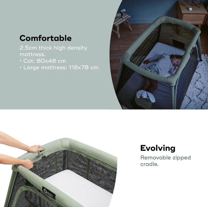 Babymoov® - Babymoov Moov & Comfy 3-in-1 Lightweight Travel Crib
