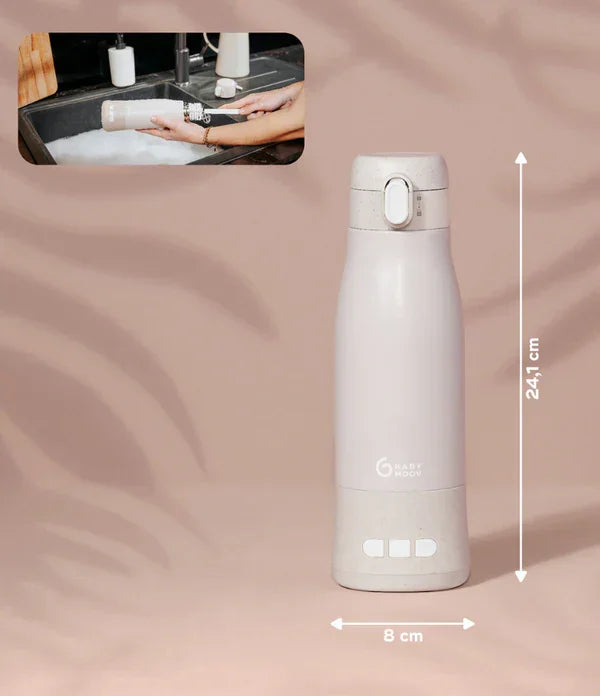 Babymoov® - Babymoov Moov & Feed Portable Rechargeable Bottle Warmer – Mineral