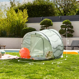 Babymoov® - Babymoov® Moov & Protect Anti-UV Cooling Beach Tent – Green Lagoon