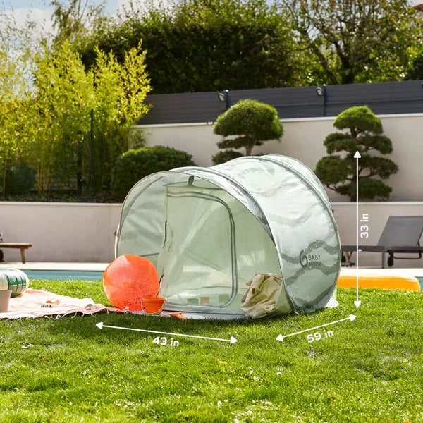 Babymoov® - Babymoov® Moov & Protect Anti-UV Cooling Beach Tent – Green Lagoon