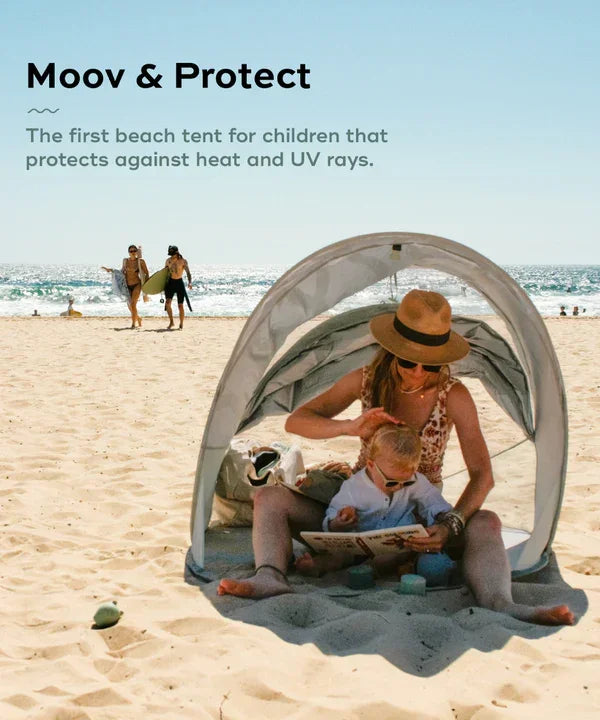Babymoov® - Babymoov® Moov & Protect Anti-UV Cooling Beach Tent – Green Lagoon