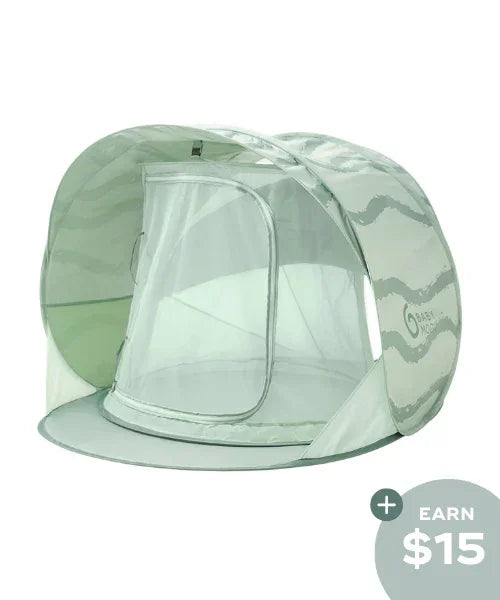 Babymoov® - Babymoov® Moov & Protect Anti-UV Cooling Beach Tent – Green Lagoon