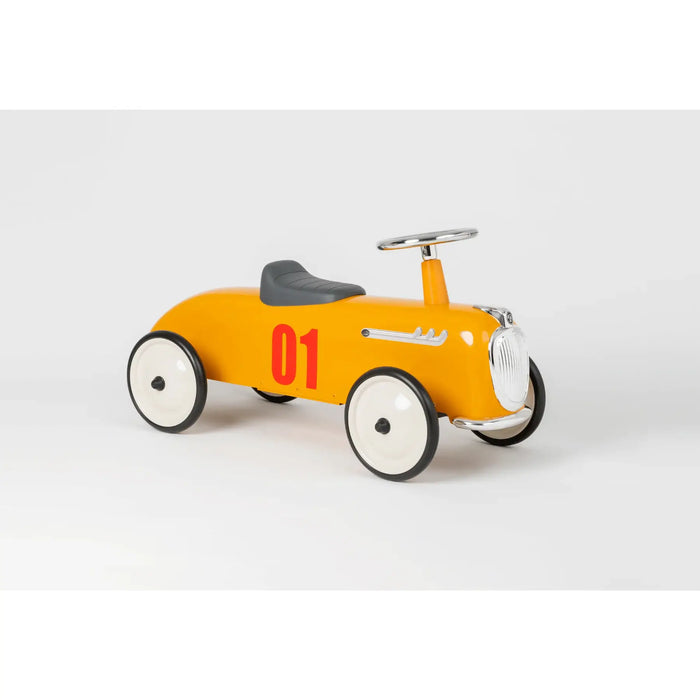 Baghera Ride-On Roadster Metal Car for Kids 1+ – Retro Classic Ride-On Toy