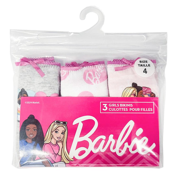 Jellifish Barbie Girls Bikini Underwear - 3 Pack (4 to 8Y)