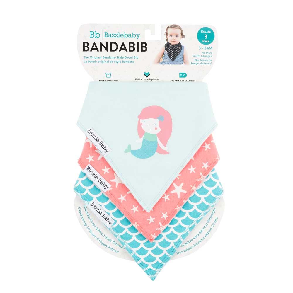 Bazzle Baby - Banda Bib The Original Bandana-Style Drool Bib 3pk — Goldtex