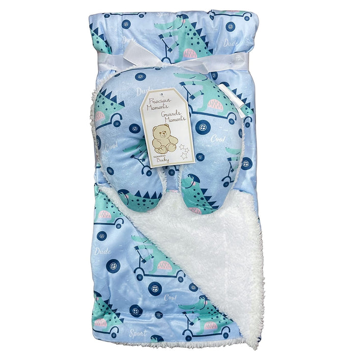 Precious Moments® Printed Sherpa Blanket and Neck Pillow