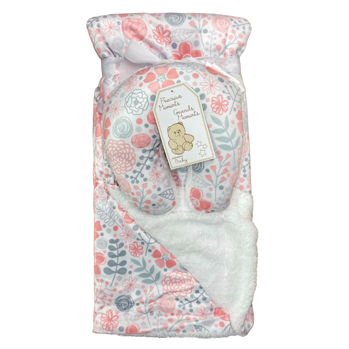 Precious Moments® Printed Sherpa Blanket and Neck Pillow