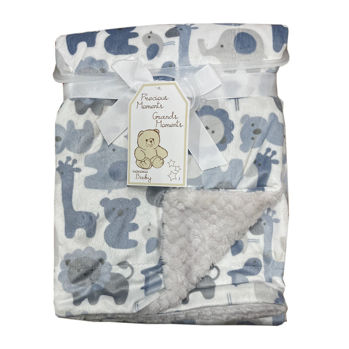 Couverture pour bébé en micro-mink et sherpa – Precious Moments