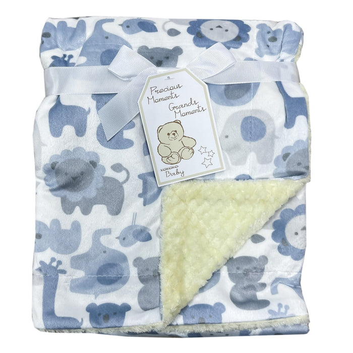 Couverture pour bébé en micro-mink et sherpa – Precious Moments