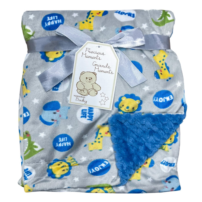 Couverture pour bébé en micro-mink et sherpa – Precious Moments