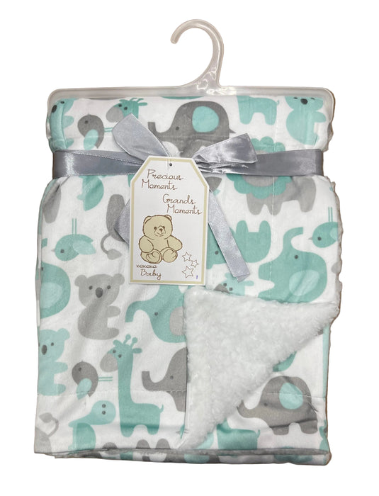 Couverture pour bébé en micro-mink et sherpa – Precious Moments