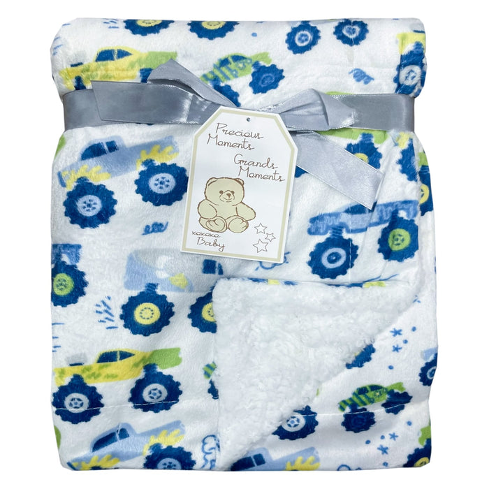 Couverture pour bébé en micro-mink et sherpa – Precious Moments