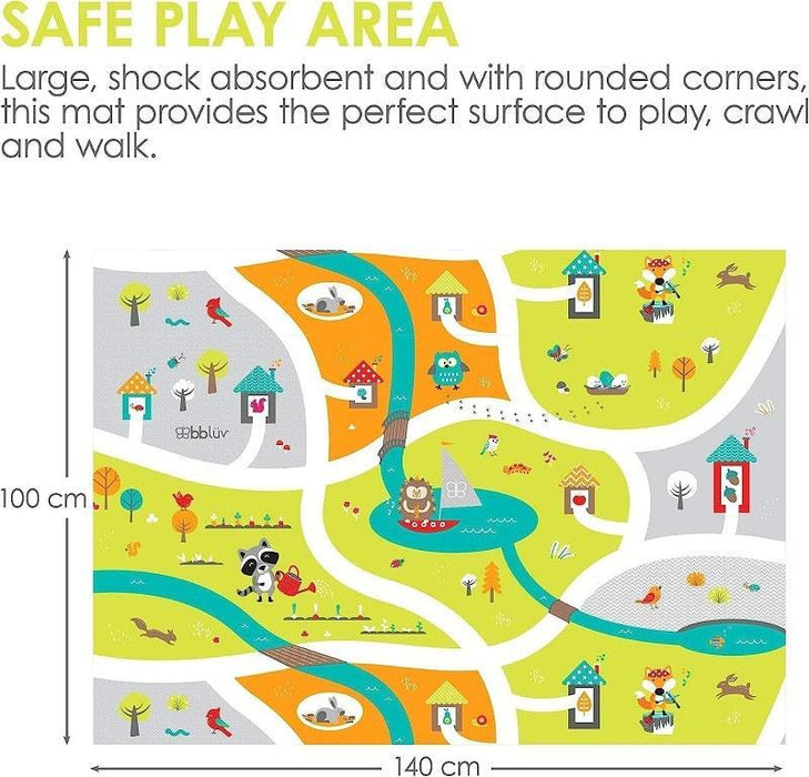 bbluv® - bblüv – Mülti Soft, Reversible and Safe Playmat