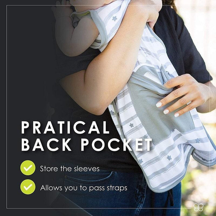 bbluv® - bblüv - Sleëp Transition Zipper Swaddle Sack 3-in-1 With Removable Sleeves