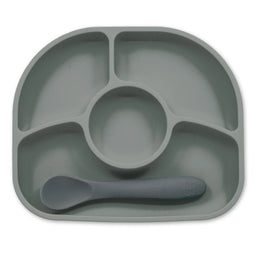 bbluv® - Yümi - Anti-Spill Silicone Plate & Spoon Set