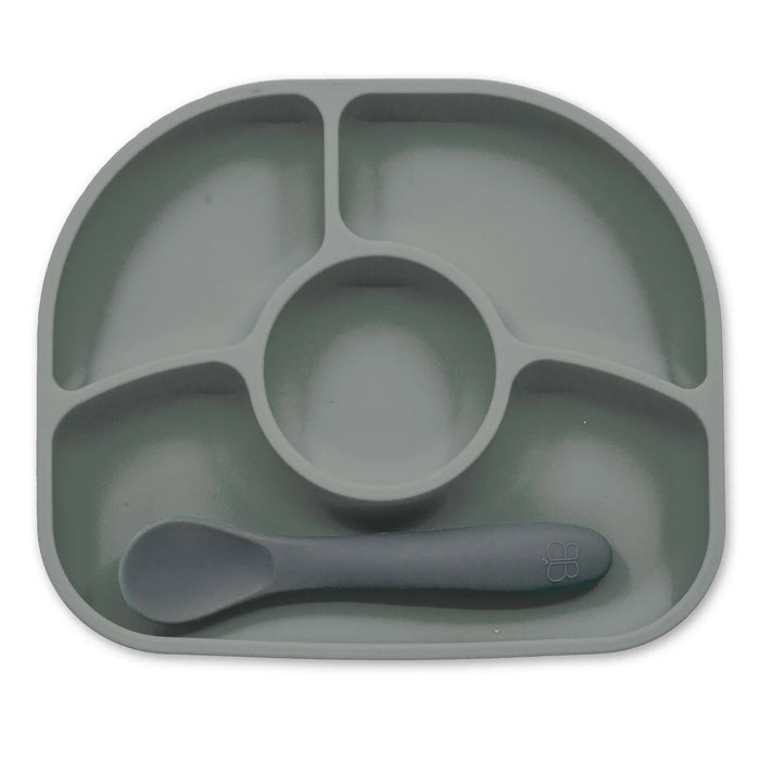 bbluv® - Yümi - Anti-Spill Silicone Plate & Spoon Set