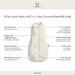 Bbox Cocoon Swaddle Sac 0.2 TOG in oatmeal daisies shown flat with labeled features and zip closure.