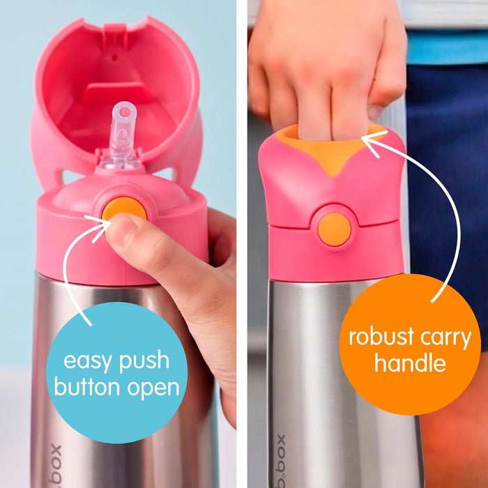 Gourde pour enfants Nûby Soft Straw Canteen – Tasse anti-débordement à couvercle rabattable pour les tout-petants de 18 mois et plus (Copie)