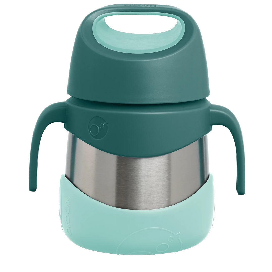 b.box insulated food jar 335ml emerald forest shown upright on a white background