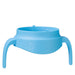 bbox insulated food jar 335ml Ocean Breeze shown upright with blue handles on white background.