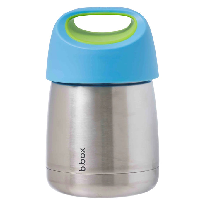 b.box insulated food jar 335ml in Ocean Breeze color shown upright on a white background.