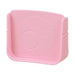Bbox lunchbox Flamingo Fizz shown in close-up, pastel pink with embossed bird design, on white background.