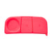 bbox lunchbox Flamingo Fizz shown open with three bright pink compartments on white background.