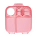 bbox lunchbox Flamingo Fizz open with multiple pink food compartments, viewed from above.