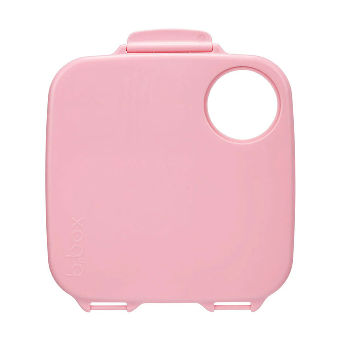 b.box lunchbox Flamingo Fizz shown closed in a plain pink color on a white background.