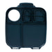 b.box lunchbox indigo rose shown open, displaying multiple food compartments against white background.