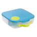 b.box lunchbox Ocean Breeze with blue lid and green handle shown on a white background.