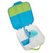 bbox lunchbox Ocean Breeze open to show divided compartments and ice pack insert.